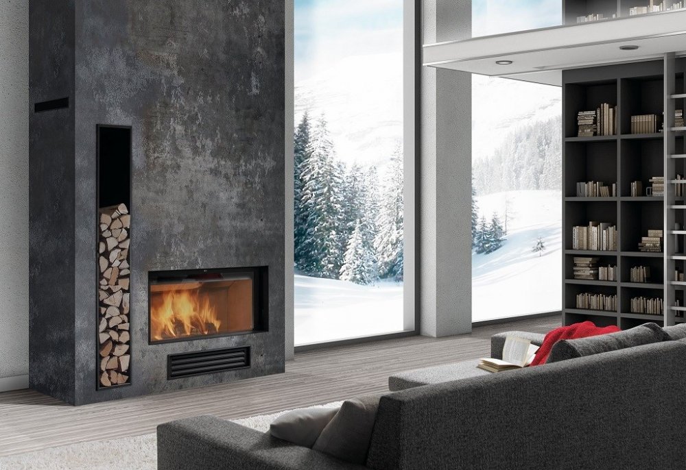 Enjoy sitting by the fireplace in your home